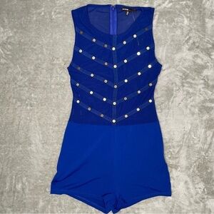 NWT Love Culture Studded Sheer Romper Size Medium